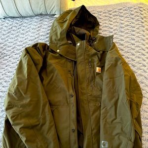 Carhartt Men’s Shoreline Insulated Jacket, Olive Green 4XL